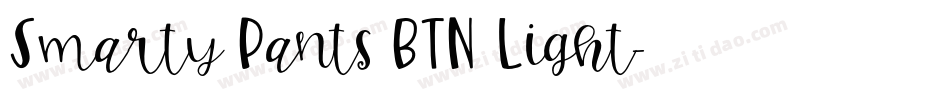 Smarty Pants BTN Light字体转换